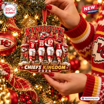 Kansas City Chiefs Kingdom 2026 Christmas Ornament