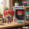 Front view of Kasane Teto 18th Anniversary Vinyl Figure with microphone and box.