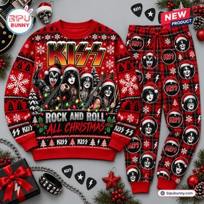 KISS 2026 Christmas Sweater and Jogger Pants Set