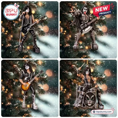 KISS Band Members Christmas Ornament