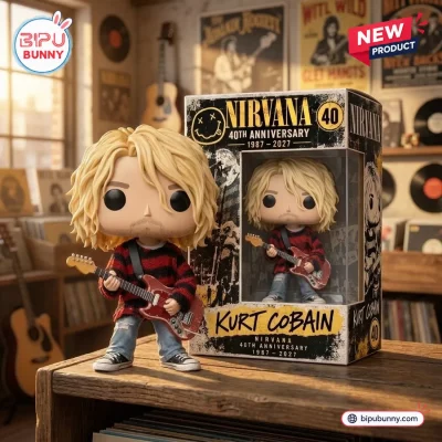 Kurt Cobain Nirvana 40th Anniversary Vinyl Figure