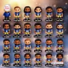 Grid of miniature cartoon football player figurines with names for Los Angeles Rams Advent Calendar 2026.