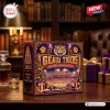 Front view of Louisiana State University Tigers Christmas Advent Calendar on a wooden table.