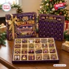Purple and gold Louisiana State University Tigers Christmas Advent Calendar with 24 collectible ornaments.