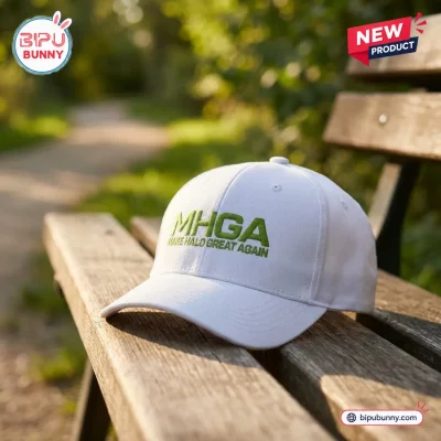 Make Halo Great Again White Baseball Cap