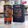 Front view of Mike Ditka Da Coach Chicago Bears Tumbler with handle and matching gift box.