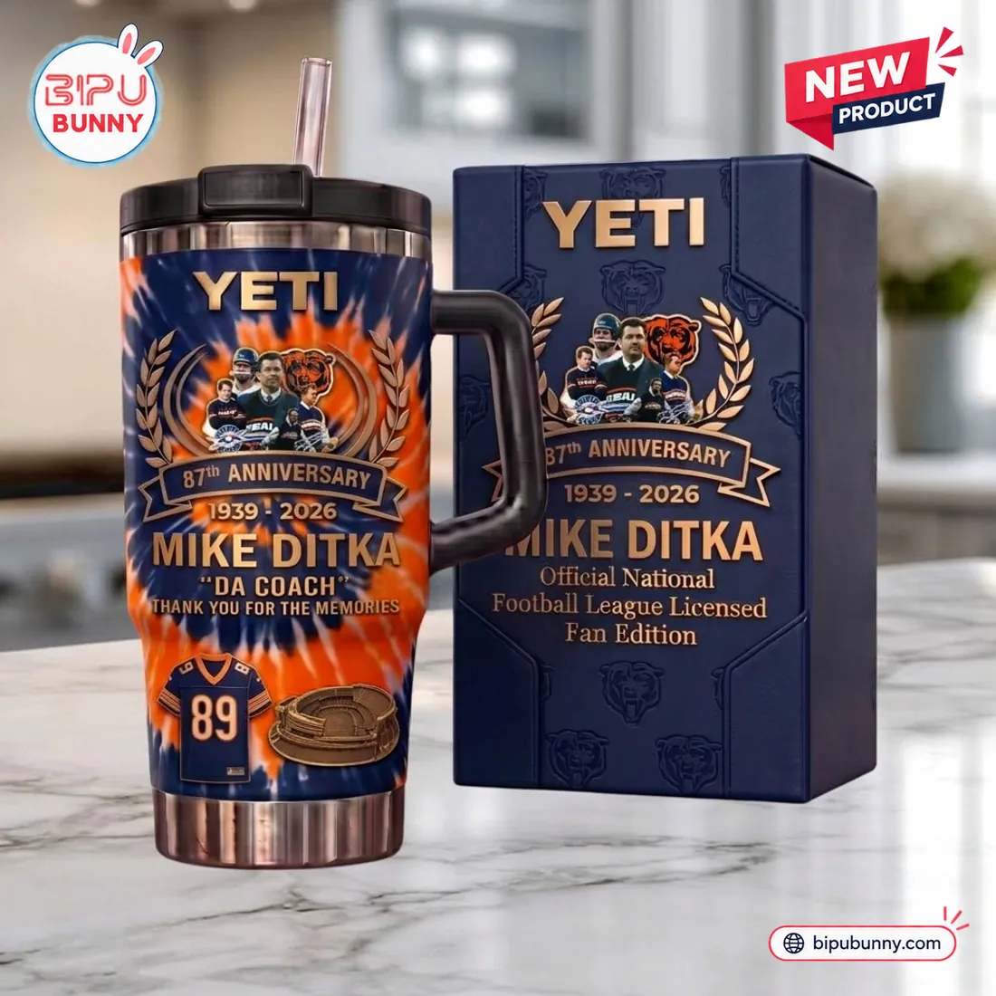 Mike Ditka Da Coach Chicago Bears Tumbler Mike Ditka Da Coach Chicago Bears Tumbler