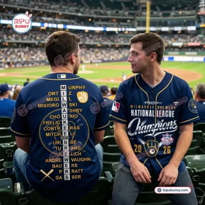 Milwaukee Brewers 2026 National League Champions Baseball Jersey
