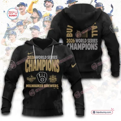 Milwaukee Brewers 2026 World Series Black Hoodie