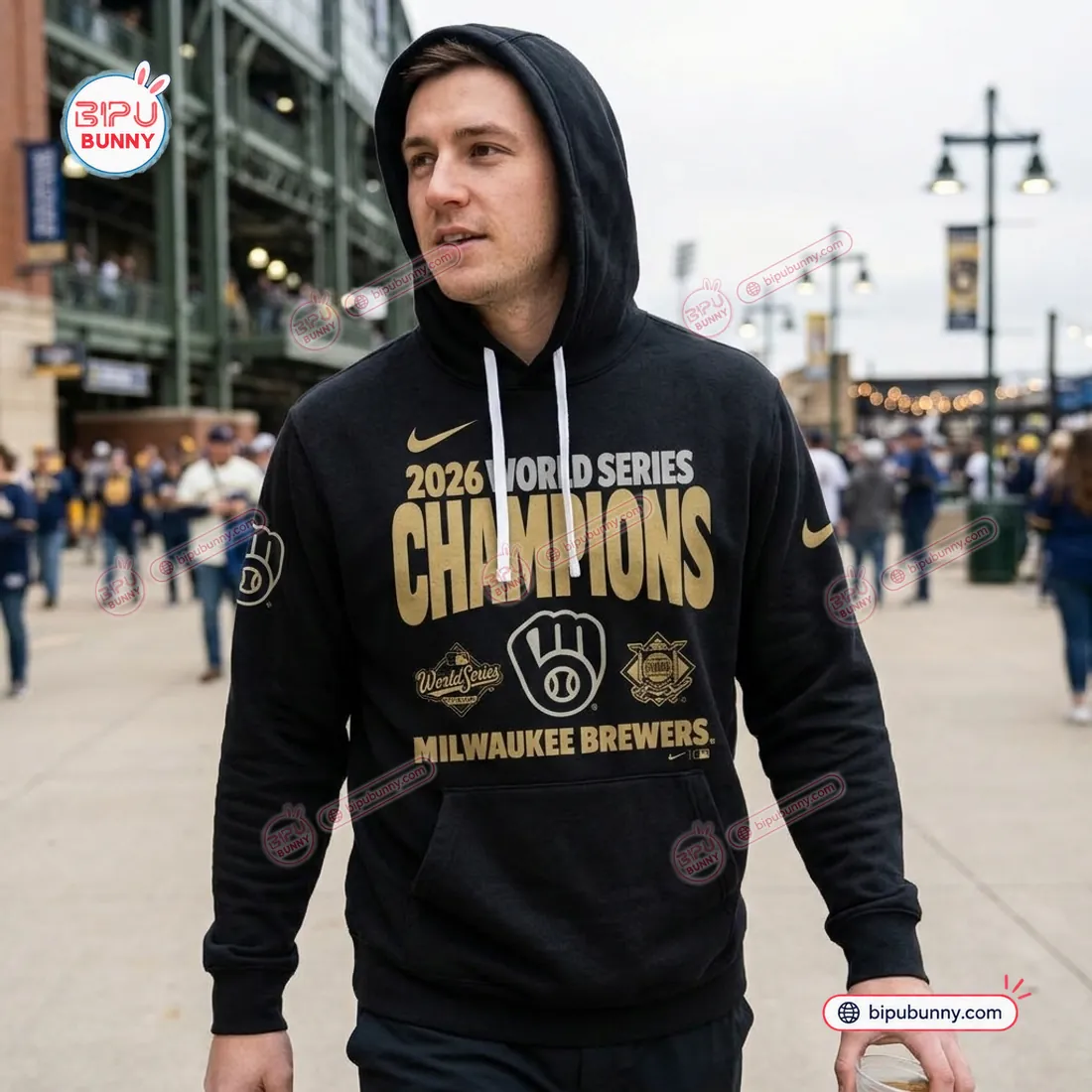 Milwaukee Brewers 2026 World Series Black Hoodie Milwaukee Brewers 2026 World Series Black Hoodie