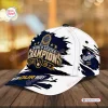 Front view of Milwaukee Brewers 2026 World Series Champions Cap with gold and blue graphic design.