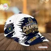 Front view of Milwaukee Brewers 2026 World Series Champions Cap with blue and gold graphics.