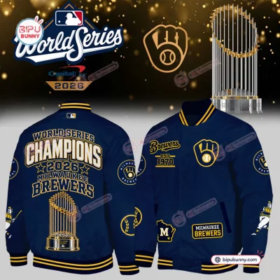 Milwaukee Brewers 2026 World Series Championship Baseball Jacket