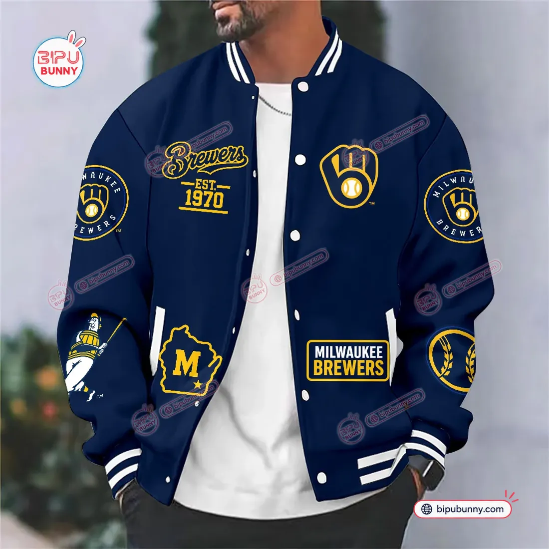 Milwaukee Brewers Champions Varsity Jacket Milwaukee Brewers Champions Varsity Jacket