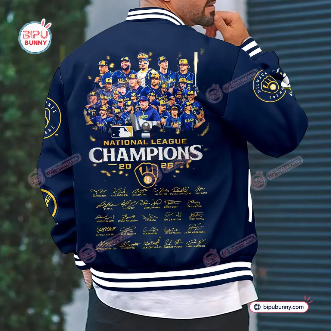 Milwaukee Brewers Champions Varsity Jacket Milwaukee Brewers Champions Varsity Jacket
