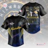 Front and back view of the Milwaukee Brewers League Champions Baseball Jersey 2026 in black and blue.