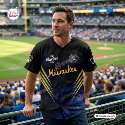 Milwaukee Brewers League Champions Baseball Jersey 2026