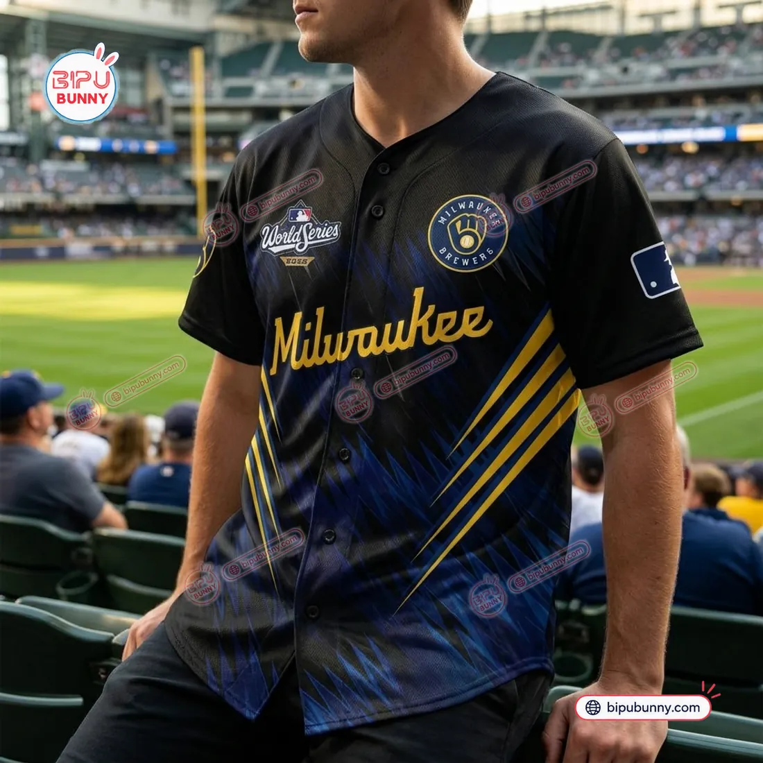 Milwaukee Brewers League Champions Baseball Jersey 2026 Milwaukee Brewers League Champions Baseball Jersey 2026