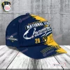 Front view of Milwaukee Brewers National League Champions 2026 Classic Cap in blue and yellow.