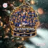 Front view of Milwaukee Brewers National League Champions 2026 Ornament featuring team photo and trophy.