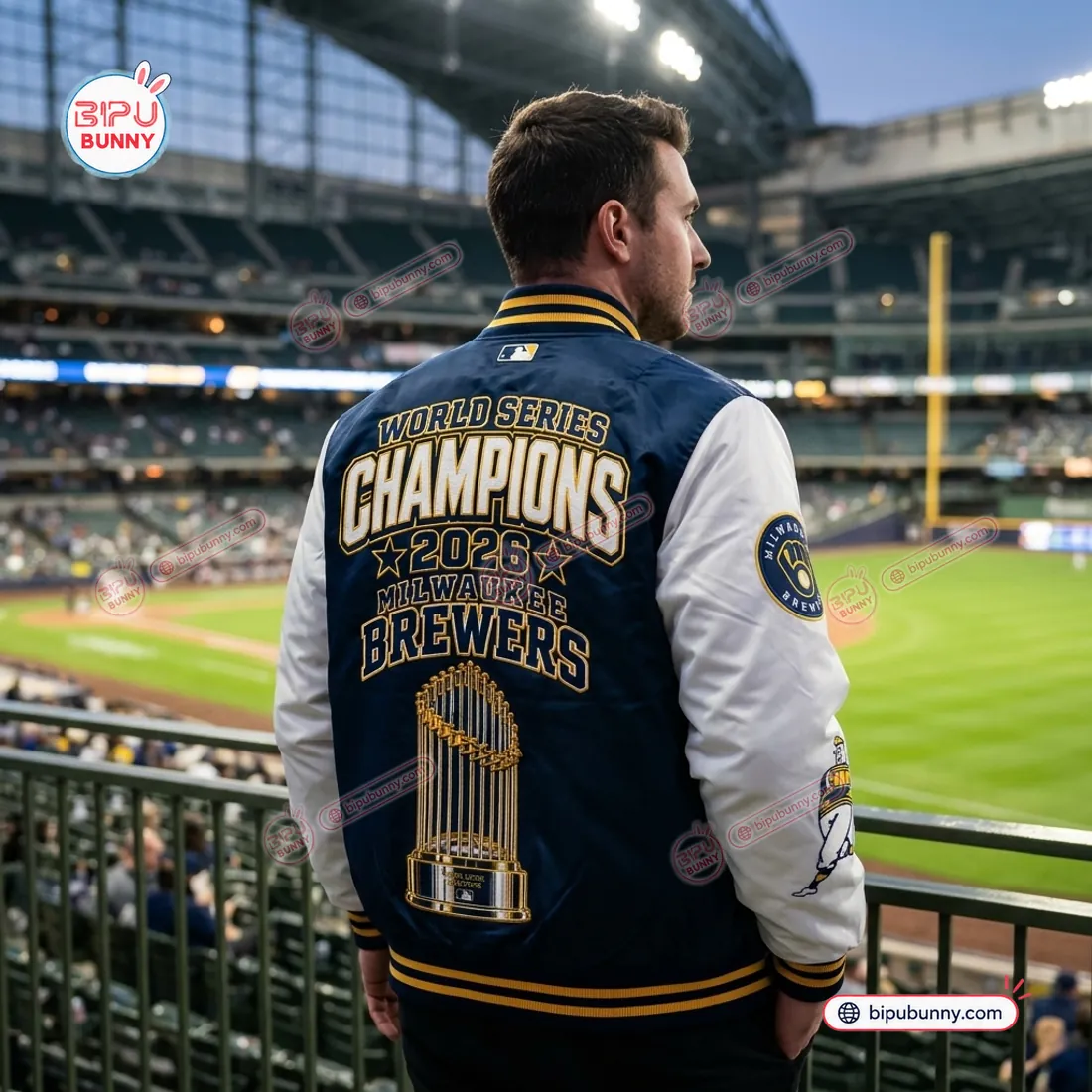 Milwaukee Brewers World Series Champions Varsity Jacket Milwaukee Brewers World Series Champions Varsity Jacket