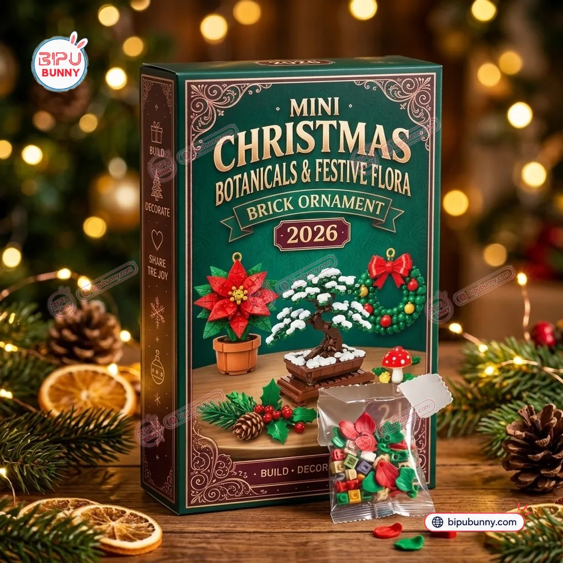 Mini Christmas Botanicals & Festive Flora Brick Ornament Advent Calendar 2026 Mini Christmas Botanicals & Festive Flora Brick Ornament Advent Calendar 2026