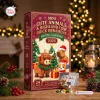 Front view of the Mini Cute Animals & Highland Cow Christmas Brick Ornament Advent Calendar 2026 box with brick figures.