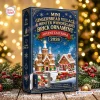 Front view of Mini Gingerbread Village & Winter Wonderland Brick Ornament Advent Calendar 2026 box.