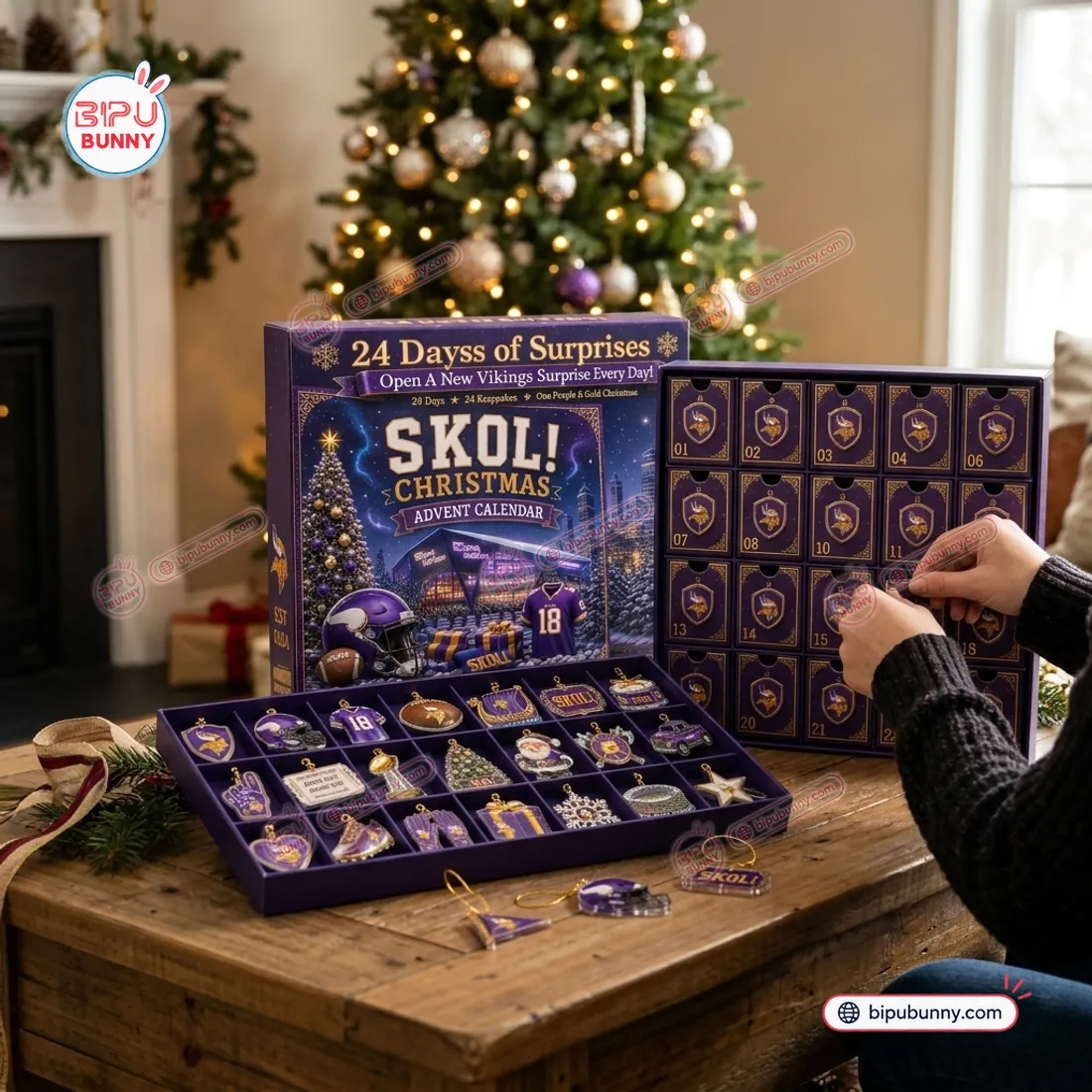 Minnesota Vikings Christmas Advent Calendar Minnesota Vikings Christmas Advent Calendar