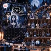 Front view of Monster Energy x Corpse Bride 2026 Advent Calendar with numbered keychains displayed.