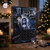 Front view of the Monster Energy x Corpse Bride 2026 Advent Calendar box featuring numbered doors and character artwork.
