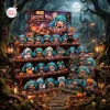 Front view of Nendoroid Hatsune Miku Halloween Advent Calendar figures displayed on shelves.