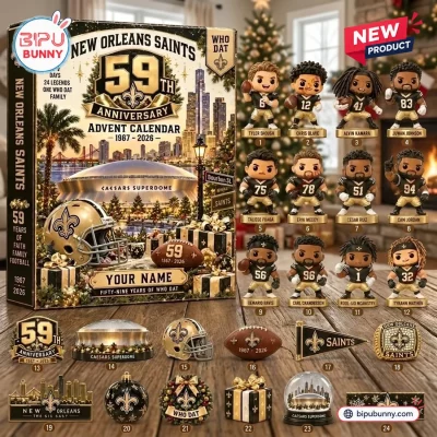 New Orleans Saints 59th Anniversary Advent Calendar