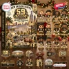 Front view of New Orleans Saints 59th Anniversary Advent Calendar 2026 box with miniature figures and ornaments.