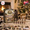 Front view of New Orleans Saints 59th Anniversary Advent Calendar 2026 with figurines.