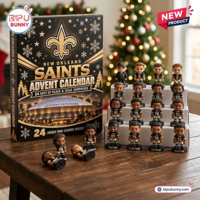 New Orleans Saints Advent Calendar Mini Figurine Set