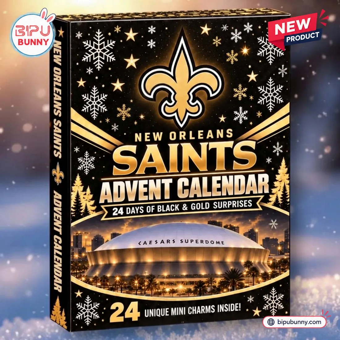 New Orleans Saints Advent Calendar Mini Figurine Set New Orleans Saints Advent Calendar Mini Figurine Set