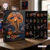 Front view of New York Knicks 2026 Champions Advent Calendar with twenty-four numbered compartments on a wooden table.