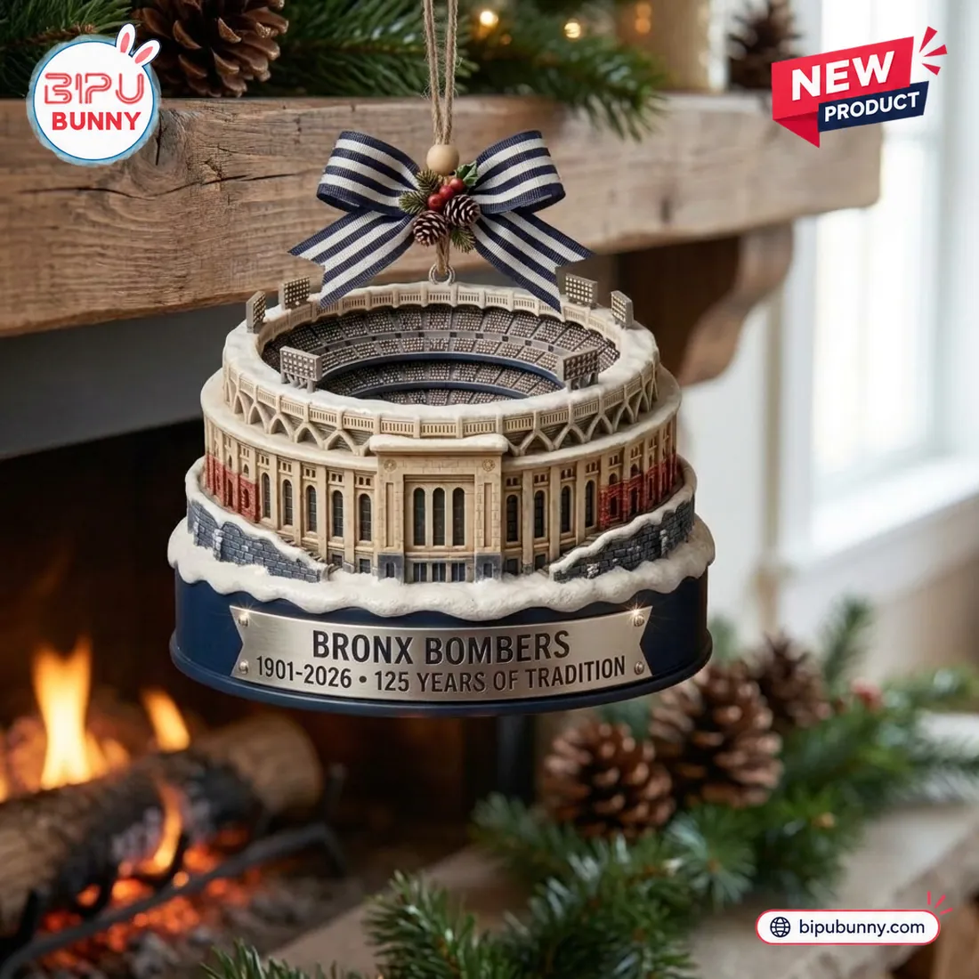 New York Yankees 125th Anniversary Ballpark Christmas Ornament New York Yankees 125th Anniversary Ballpark Christmas Ornament
