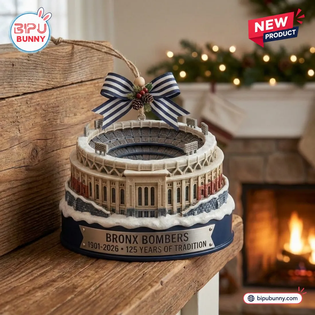 New York Yankees 125th Anniversary Ballpark Christmas Ornament New York Yankees 125th Anniversary Ballpark Christmas Ornament