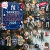 Front view of New York Yankees 2026 Advent Calendar box with holiday figures.