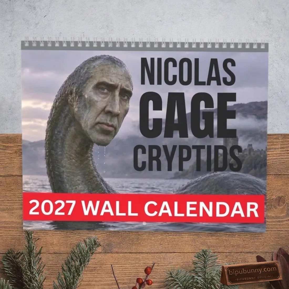 Nicolas Cage Cryptids 2027 Wall Calendar Nicolas Cage Cryptids 2027 Wall Calendar