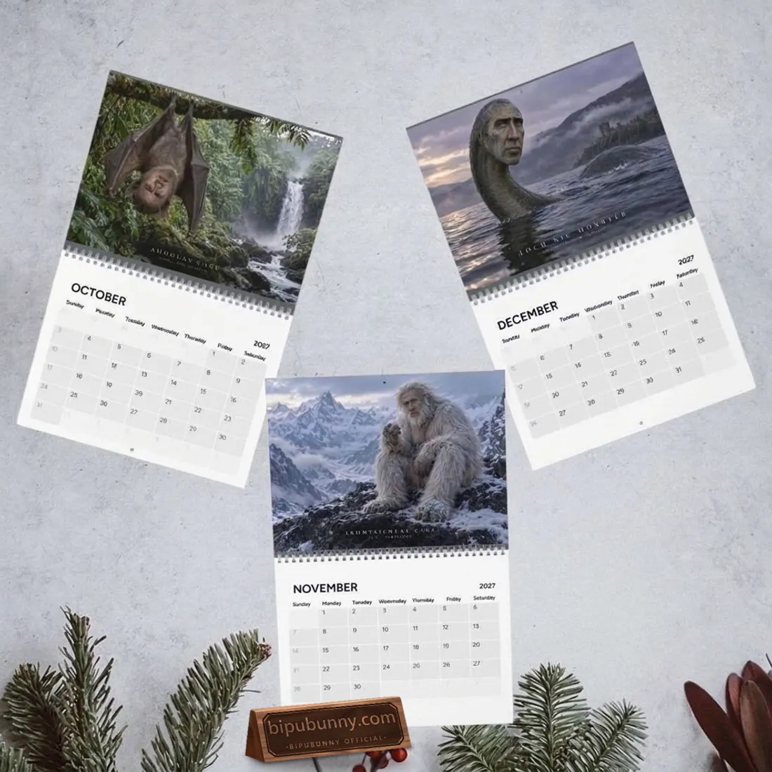 Nicolas Cage Cryptids 2027 Wall Calendar Nicolas Cage Cryptids 2027 Wall Calendar