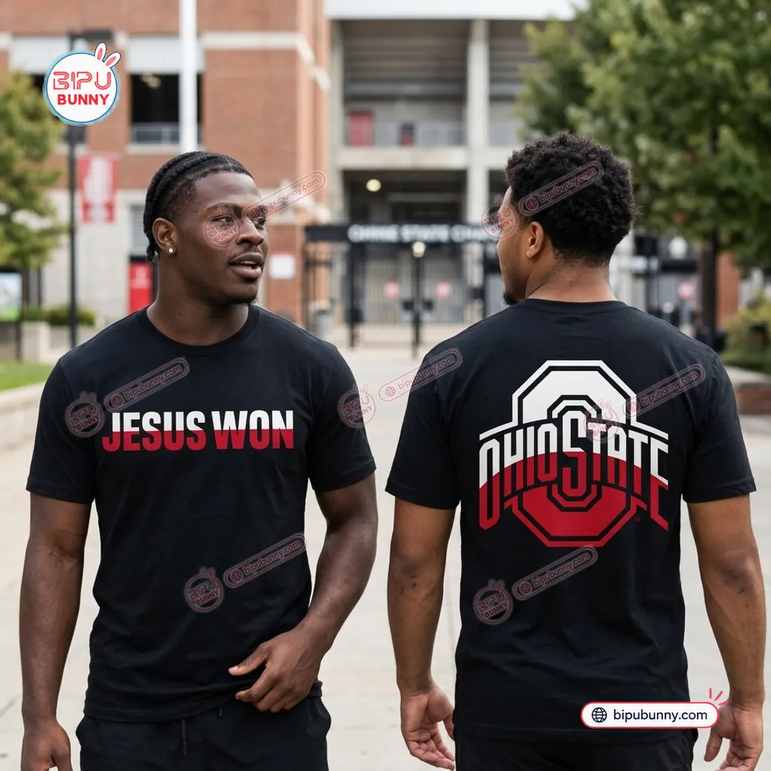 Ohio State Buckeyes Jesus Won Black Shirt Ohio State Buckeyes Jesus Won Black Shirt