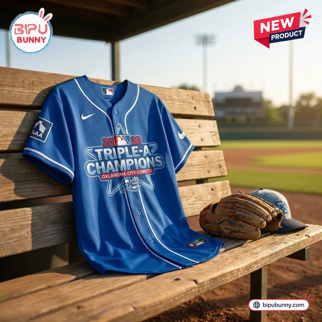 Oklahoma City Comets 2026 Blue Baseball Jersey Oklahoma City Comets 2026 Blue Baseball Jersey