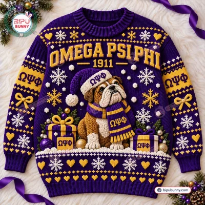 Omega Psi Phi Purple Ugly Sweater