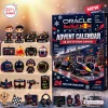 Front view of Oracle Red Bull Racing F1 Advent Calendar box with assorted mini charms displayed.