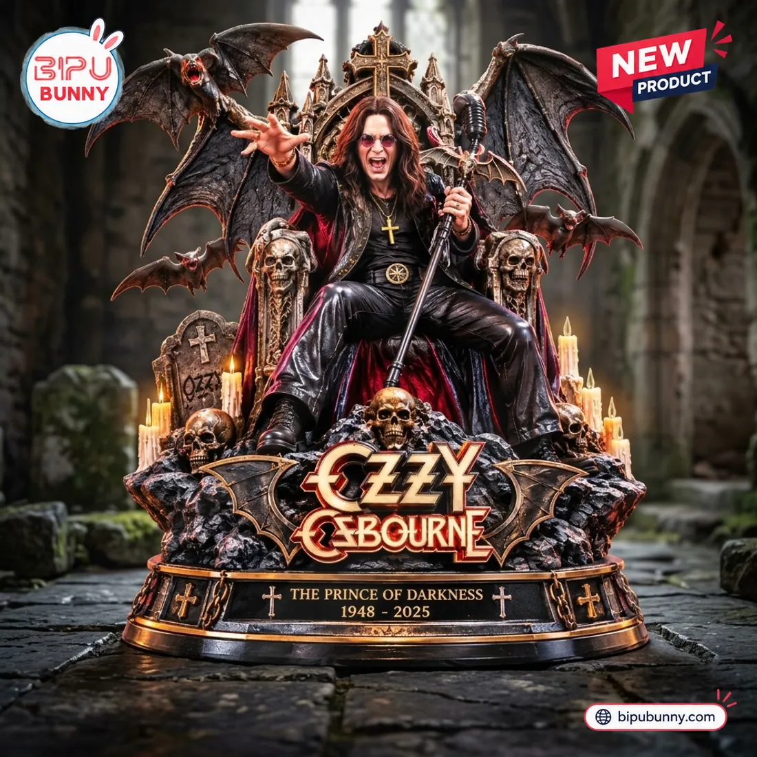 Ozzy Osbourne The Prince of Darkness Figurine Ozzy Osbourne The Prince of Darkness Figurine