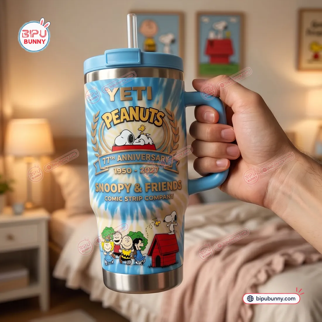 Peanuts 77th Anniversary YETI Handle Tumbler Peanuts 77th Anniversary YETI Handle Tumbler
