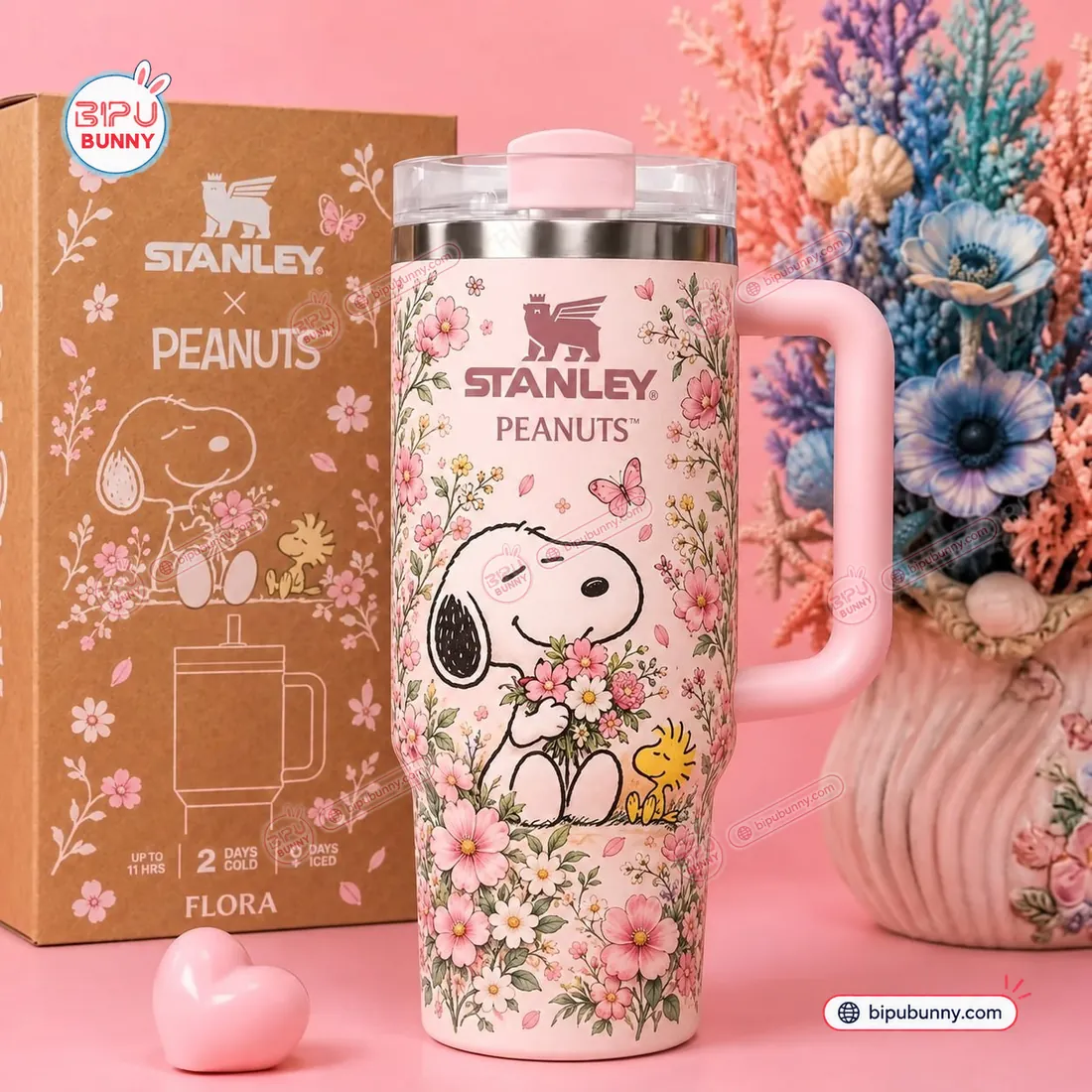 Peanuts Flora 40oz Tumbler Cup Peanuts Flora 40oz Tumbler Cup